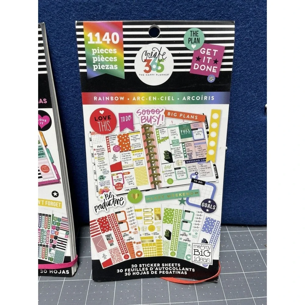 Create 365 Happy Sticker Sheets Book Stickers Rainbow‎ 1486 And 1140 Pcs